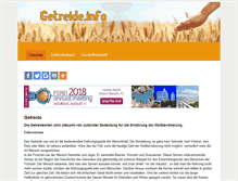 Tablet Screenshot of getreide.info